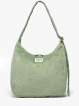 Cross Body Tas Velours Ribfluweel Hindbag Groen velours V